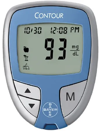 Ascensia Diabetes Care - Contour - 81492183 - Blood Glucose Meter Contour 5 Second Results Stores up to 480 Results No Coding Required