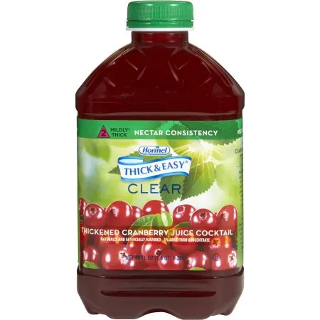 Hormel Food - Thick & Easy - 15813 - s  Thickened Beverage  46 oz. Bottle Cranberry Juice Cocktail Flavor Liquid IDDSI Level 2 Mildly Thick