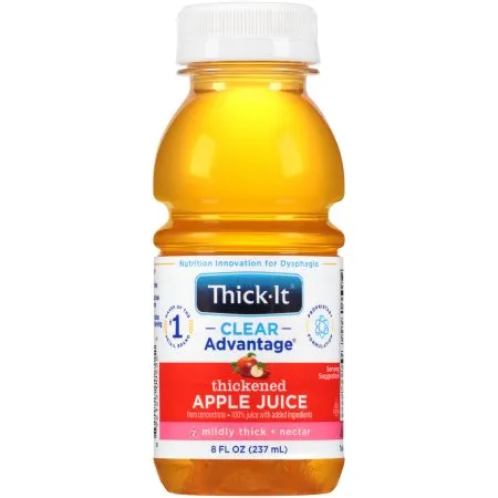 Kent Precision Foods - Thick-It Clear Advantage - B455-L9044 - Thick It Clear Advantage Thickened Beverage Thick It Clear Advantage 8 oz. Bottle Apple Flavor Liquid IDDSI Level 2 Mildly Thick