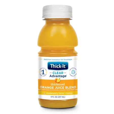 Kent Precision Foods - Thick-It Clear Advantage - B478-L9044 - Thickened Beverage Thick-It Clear Advantage 8 oz. Bottle Orange Flavor Liquid IDDSI Level 3 Moderately Thick/Liquidized