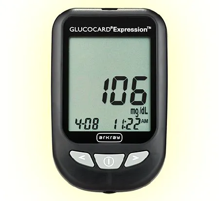Arkray - Glucocard Expresson - 571100 - USA  Blood Glucose Meter  6 Second Results Stores up to 7 Results No Coding Required