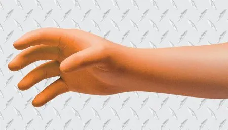 Innovative Healthcare - NitriDerm EP Orange - 189200 - Innovative  Exam Glove  Medium NonSterile Nitrile Extended Cuff Length Fully Textured Orange Chemo Tested / Fentanyl Tested