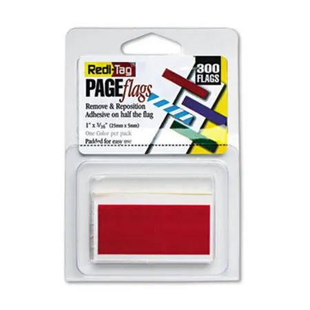 Redi-Tag - RTG-20022 - Removable/reusable Page Flags, Red, 300/pack