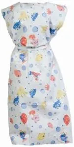 TIDI Products - Choice - From: 981636 To: 981836 -  Patient Exam Gown  Medium Kid Design (Under the Sea Print) Disposable