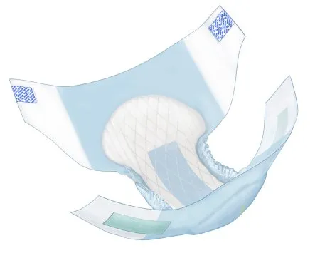 Cardinal - Wings - 63074 -  Unisex Adult Incontinence Brief  Large Disposable Heavy Absorbency