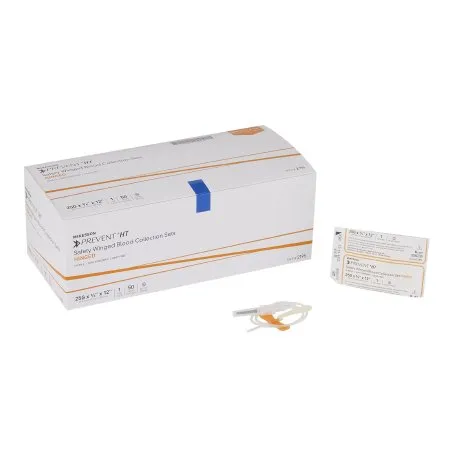 McKesson - 2195 - Prevent Prevent Blood Collection Set 25 Gauge 3/4 Inch Needle Length Safety Needle 12 Inch Tubing Sterile