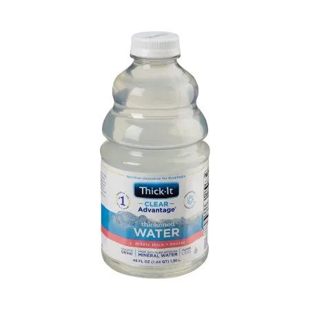 Kent Precision Foods - B480-A7044 - Thick It Clear Advantage Thickened Water Thick It Clear Advantage 46 oz. Bottle Unflavored Liquid IDDSI Level 2 Mildly Thick