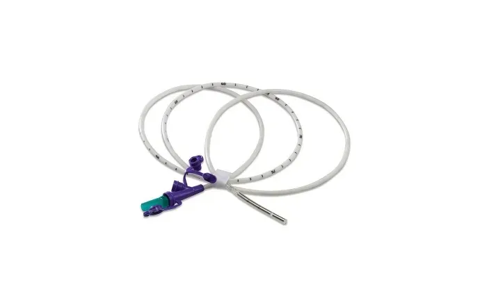 Cardinal Health - Kangaroo - From: 8884720817E To: 8884720841E -   Entriflex Nasogastric Feeding Tube with Dual Port ENFit Connection, 8 French, 36" (91 cm) Length, without Stylet, Radiopaque Polyurethane, 3G Weighted Tip, DEHP Free.