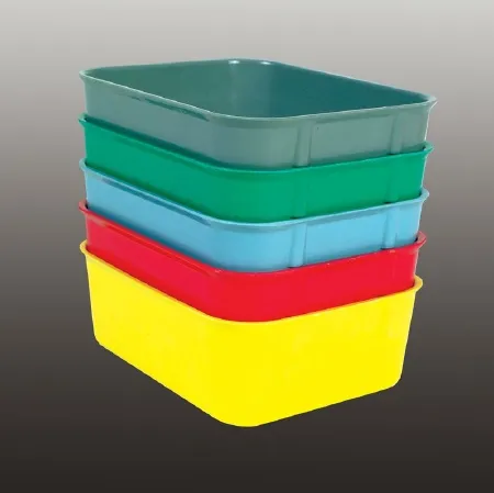 Health Care Logistics - Nest & Stack - 5595G - Tote Nest & Stack Green Plastic 4-1/8 X 8-7/8 X 11-15/16 Inch