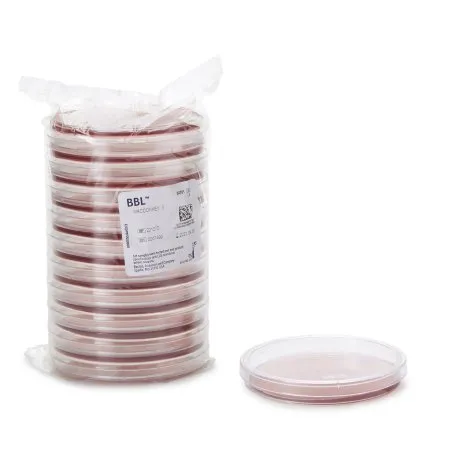 BD Becton Dickinson - 221270 - BBL&#153; Plate, MacConkey II Agar, 100/pk (Perishable product; must be refrigerated; non-returnable) (Ships on ice) (Continental US Only)