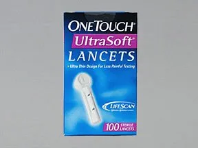 Lifescan - OneTouch - 53885039310 - Lancet for Lancing Device OneTouch 28 Gauge Non-Safety Twist Off Cap Finger