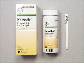 Bayer - Ketostix - 00193288050 - Reagent Test Strip Ketostix Ketone For Ketone in Urine 50 per Bottle