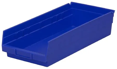 Akro-Mils - 30158BLUE - Shelf Bin Blue Industrial Grade Polymers 4 X 8-3/8 X 17-7/8 Inch