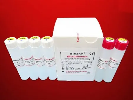 Kamiya Biomedical - K-ASSAY - KAI-019 - Reagent Kit K-ASSAY Renal / General Chemistry Microalbumin For Chemistry Analyzers 200 Tests 4 X 20 mL