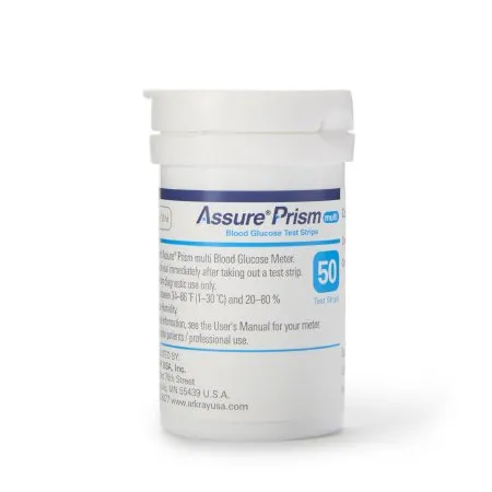 Arkray USA - 530050 - Assure Prism Multi Blood Glucose Test Strips, Auto Code, 50/btl (12 btl/plt) (For Long Term Care Facilities Only) (US Only)