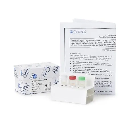 Chembio Diagnostic - 60-9549-0 - Control Kit HIV-1/2 Nonreactive / HIV-1 Reactive / HIV-2 Reactive 3 X 0.25 mL