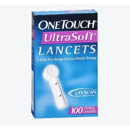 Lifescan - OneTouch - 020393 - Lancet for Lancing Device OneTouch 28 Gauge Non-Safety Twist Off Cap Finger