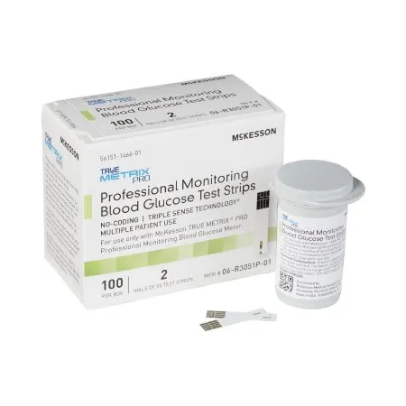 McKesson - 06-R3051P-01 - TRUE METRIX PRO Blood Glucose Test Strips TRUE METRIX PRO 100 Strips per Pack