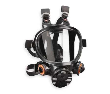 Grainger - 3M 7800 - 5AJ92 - 3m 7800 Reusable Respirator Industrial N95 Full Face Adjustable Head Strap Small Black