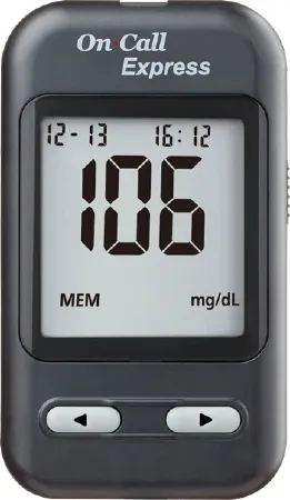Acon Laboratories - On Call Express - G115-10D - Blood Glucose Meter On Call Express 4 Second Results Stores Up To 300 Results No Coding Required