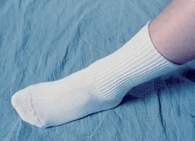 Alimed - PediFix - 62428 - Diabetic Socks PediFix Calf High Medium / Large White Closed Toe