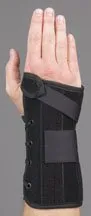 Medical Specialties - Wrist Lacer - 223924 - Wrist Brace Wrist Lacer Aluminum / Felt / Suede Left Hand Black Medium