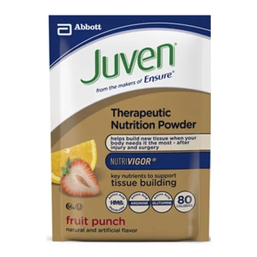 Abbott Nutrition - 66680 - Juven Therapuetic Nutrition Powder, Fruit Punch, Institutional, 28.8g