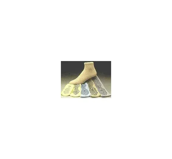 Alba Healthcare - Care-Steps - 80106 - Care Steps Slipper Socks Care Steps X Large Gray Above the Ankle