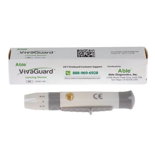 Able Diagnostics - ABVGD01381EA - ABVGL01383BX - VivaGuard Lancing Device