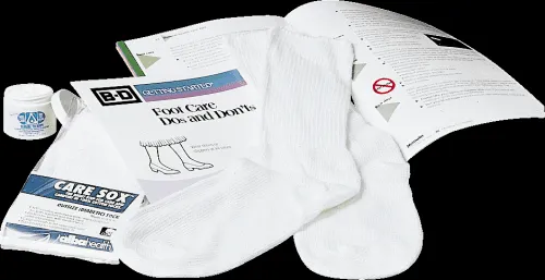 Albahealth - 82080W - Socks, Medium/ Large, White, 6 pr/bx
