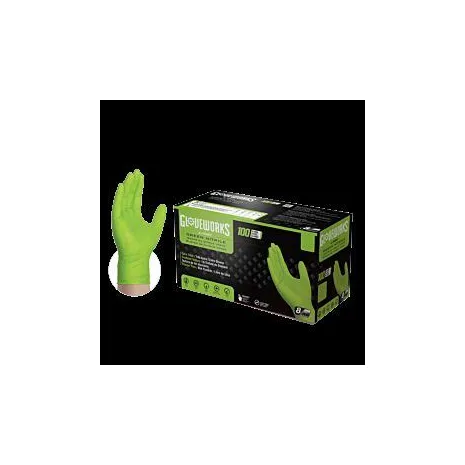 Ammex - GWGN49100 - Gloveworks HD Industrial Glove Nitrile 2X-Large Green Powder-Free 100-bx 10 bx-cs -US Sales Only- -Products cannot be sold on Amazon-com or any other third Party sites--