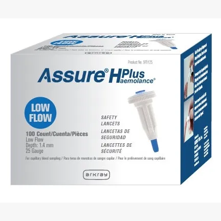 Arkray Usa - 970125 - Assure Haemolance Plus Low Flow Lancet 25G
