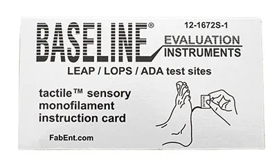 Fabrication Enterprises - 12-1672S-25 - Baseline Tactile Monofilament - Ada/leap/lops - Disposable W/sleeve