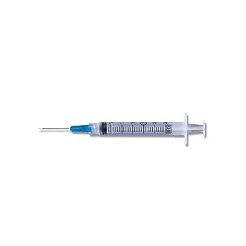 BD Becton Dickinson - PrecisionGlide - 309581 -  Standard Hypodermic Syringe with Needle  3 mL 1 Inch 25 Gauge NonSafety Thin Wall