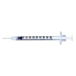 BD Becton Dickinson - Lo-Dose Micro-Fine - 329465 - Standard Insulin Syringe with Needle Lo-Dose Micro-Fine 0.5 mL 1/2 Inch 28 Gauge NonSafety Regular Wall