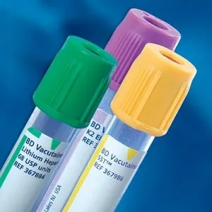 BD Becton Dickinson - 367985 - Vacutainer®, Conventional Stopper, 16mm X 125mm, 10.0ml, Red/ Gray, Paper Label, Silica/ Gel