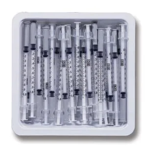 BD Becton Dickinson - From: 305950 To: 305951 - Becton Dickinson Tray, Allergist, 26 G SafetyGlide Permanently Attached Needle,  Intradermal Bevel
