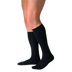 BSN Jobst - 113136 - Knee-High Men's CasualWear Compression Socks Large Full Calf, Black