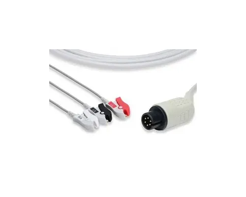 Cables and Sensors - From: C2340P0 To: C2586P0 - Direct Connect ECG Cable, 3 Leads Clip, AAMI Compatible w/ OEM: 1073/P, 11110 000167, FSR1311 (DROP SHIP ONLY) (Freight Terms are Prepaid & Added to Invoice Contact Vendor for Specifics)
