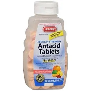 Cardinal Health - 1783489 - Leader Antacid Chewable Fruit Tablets (150 Count)