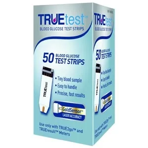 Cardinal Health - 4144804 - Leader Truetest Blood Glucose Test Strips for Medicare and Medicaid (50 Count)