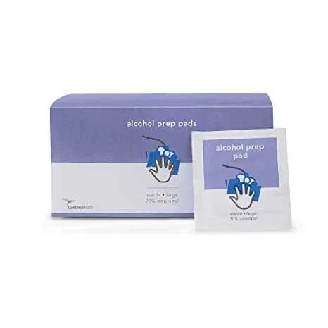 Cardinal Health - Med - MW-APM100 - Cardinal Health Sterile Alcohol Wipes Two Ply 1-1/8" x 1-1/8" Two Ply  (100 count).
