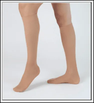Carolon - 100704 - Health Support SheerStockings(15-20mmHg) Short, Closed Toe, Style: BelowKnee