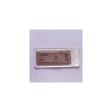 Ethicon Suture                  - Cc38g - Ethicon Surgical Gut Suture Chromic Suture Taper Point Size 1 827" Needle Mo4 ½ Circle 1dz/Bx