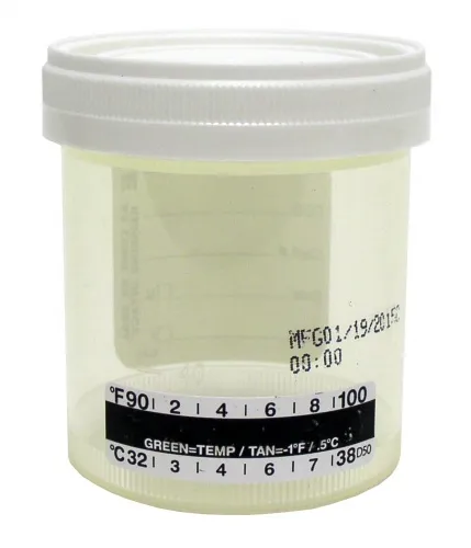 Clarity Diagnostics - CLA-UCT - Clarity Urine Specimen Sterile Cups with Temperature Strip, 400 Cups per Case