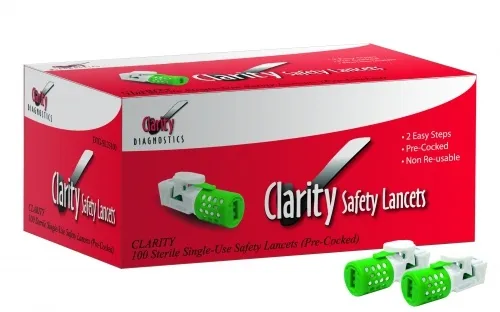 Clarity Diagnostics From: DTG-SL23100 To: DTG-SL23200 - CLARITY Safety Lancets 23G