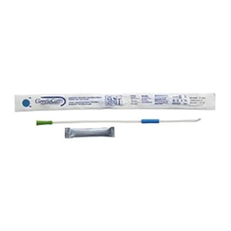 Convatec - From: 509015 To: 509018  GentleCath Hydrophilic ConvaTec GentleCath Hydrophilic Urinary Catheter, with Water Sachet and Insertion Kit, Coude/Tiemann, 10Fr, 15.7"
