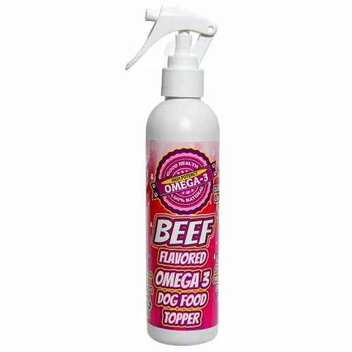Flavored Omega 3 Sprays - BEF8 - Dog Food Topper