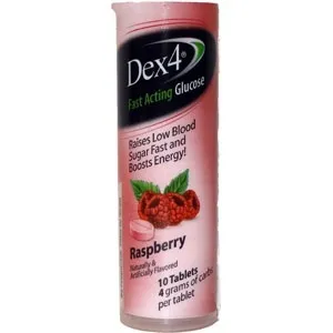 Geiss Destin & Dunn - DPD52263 - Dex 4 Glucose Tabs, Raspberry (10 count)