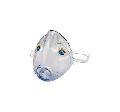 Respironics - SideStream - HS880 -  Sami the seal pediatric nebulizer mask, made of soft, flexible material to promote comfort and fit and has been shown to reduce aerosol deposition and around the eyes.